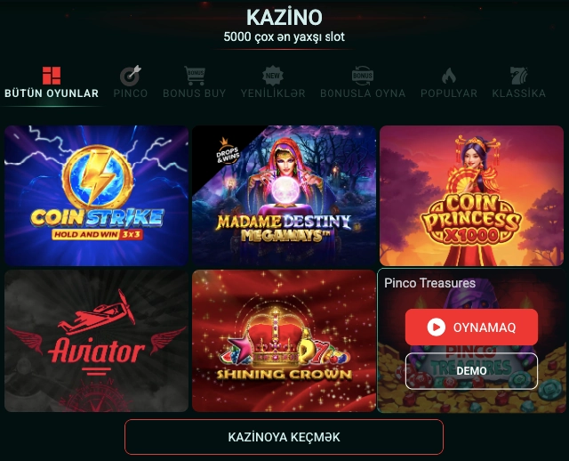 casino pinco online game az